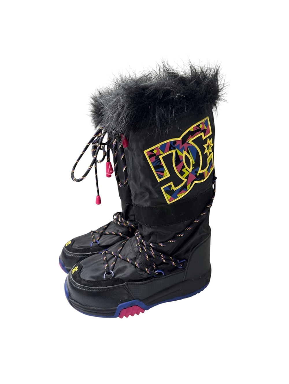 DC Shoes Women’s Snow Boots w/ Fur Trim & Colorful Logo